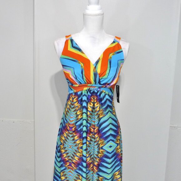 MAXI DRESS SIZE SMALL PETITE NEW DIRECTIONS - Picture 2 of 11